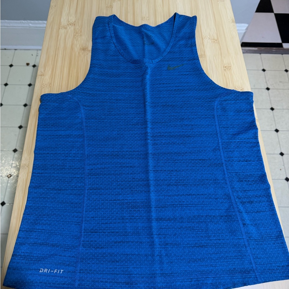 Nike Dri-FIT Blue Athletic Tank Top Medium